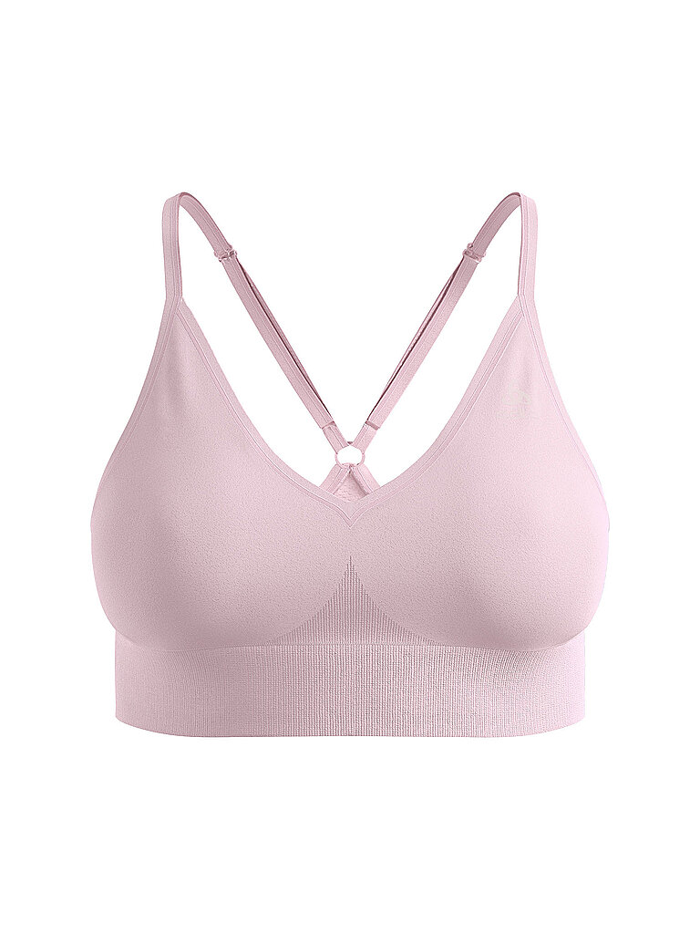 Reggiseno sportivo da donna seamless a supporto leggero rosa L