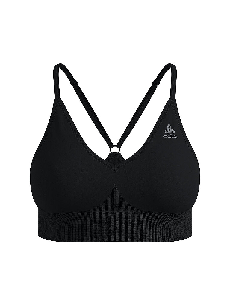 Reggiseno sportivo da donna seamless a supporto leggero nero S