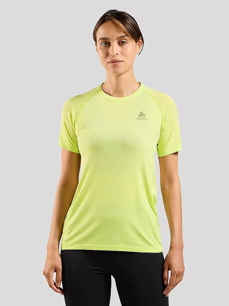 ODLO | Damen Laufshirt Essentials Seamless | Giallo
