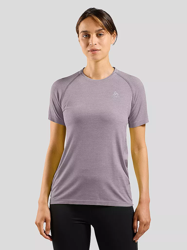 ODLO | Damen Laufshirt Essentials Seamless | Lilla