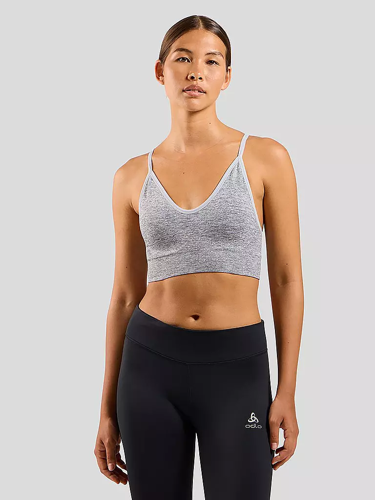 ODLO | Damen Sport-BH Padded Seamless Soft 2.0 Low Support | Grigio