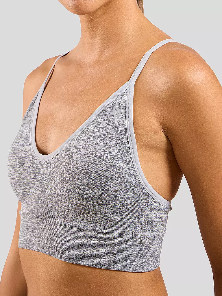 ODLO | Damen Sport-BH Padded Seamless Soft 2.0 Low Support | Grigio