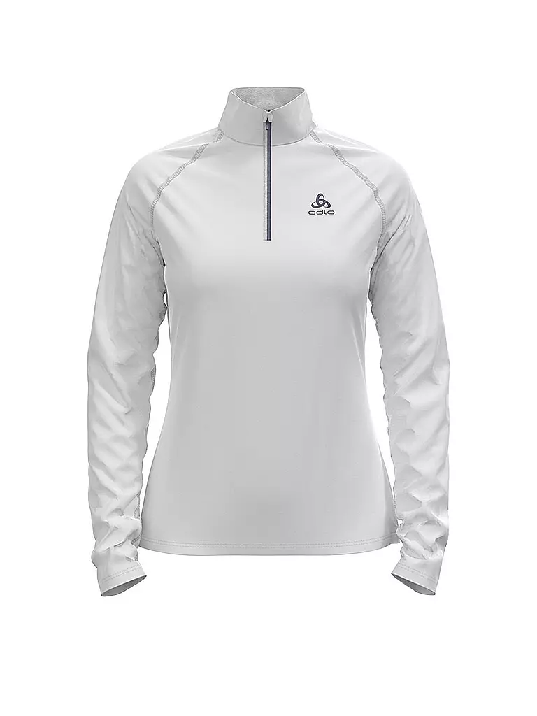 ODLO | Damen Unterzieh Zipshirt Besso Mid Layer | Bianco