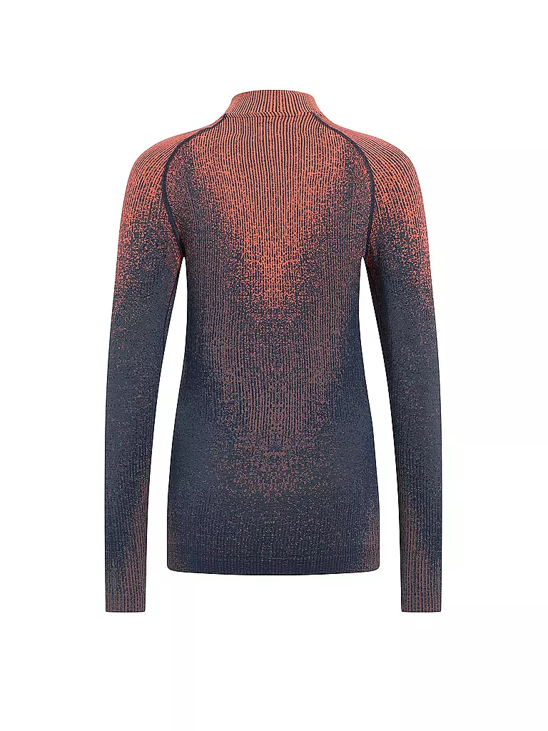 ODLO | Damen Unterzieh Zipshirt Blackcomb Base Layer | Blu scuro