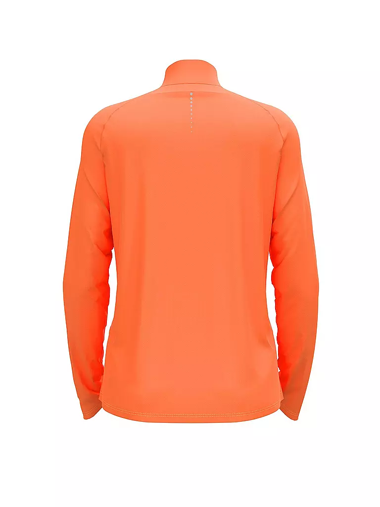 ODLO | Damen Unterzieh Zipshirt Essentials Ceramiwarm | Arancione