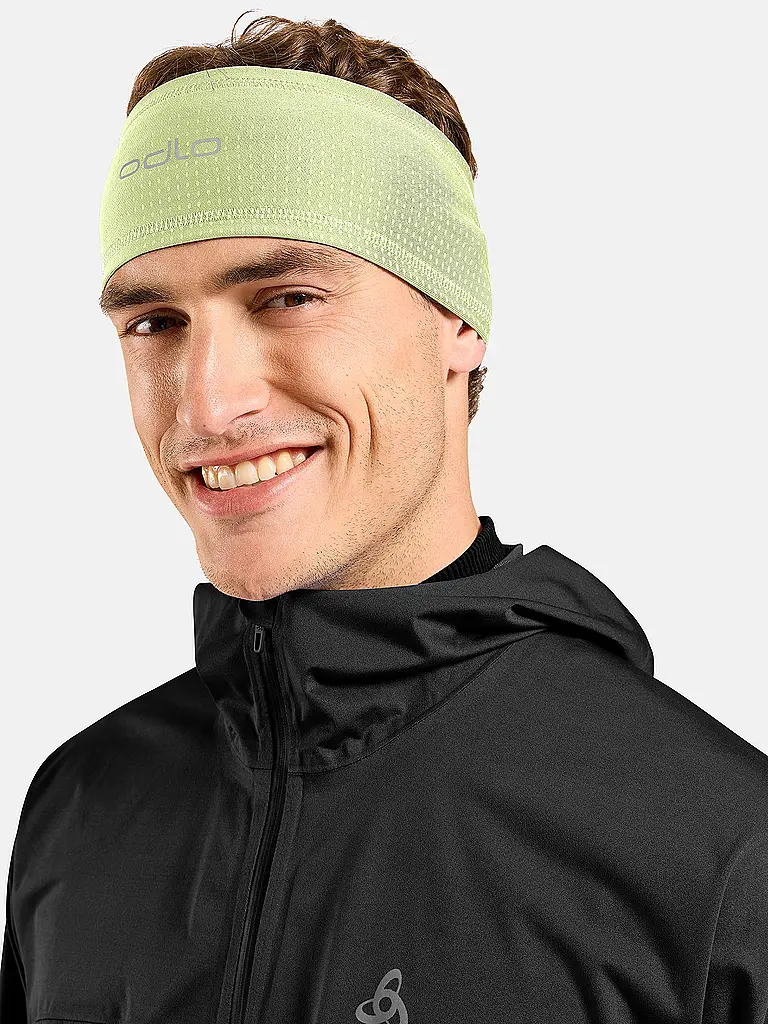 ODLO | Fascia per capelli da corsa Polyknit Warm Reflective | Giallo