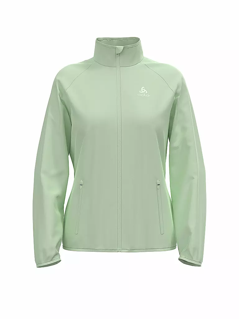 ODLO | Giacca da running da donna Essential Light | Verde chiaro