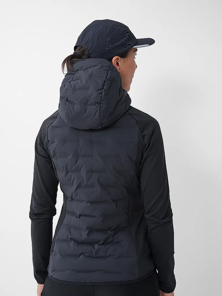 ODLO | Giacca da running da donna Zeroweight Insulator Hybrid con cappuccio | Nero