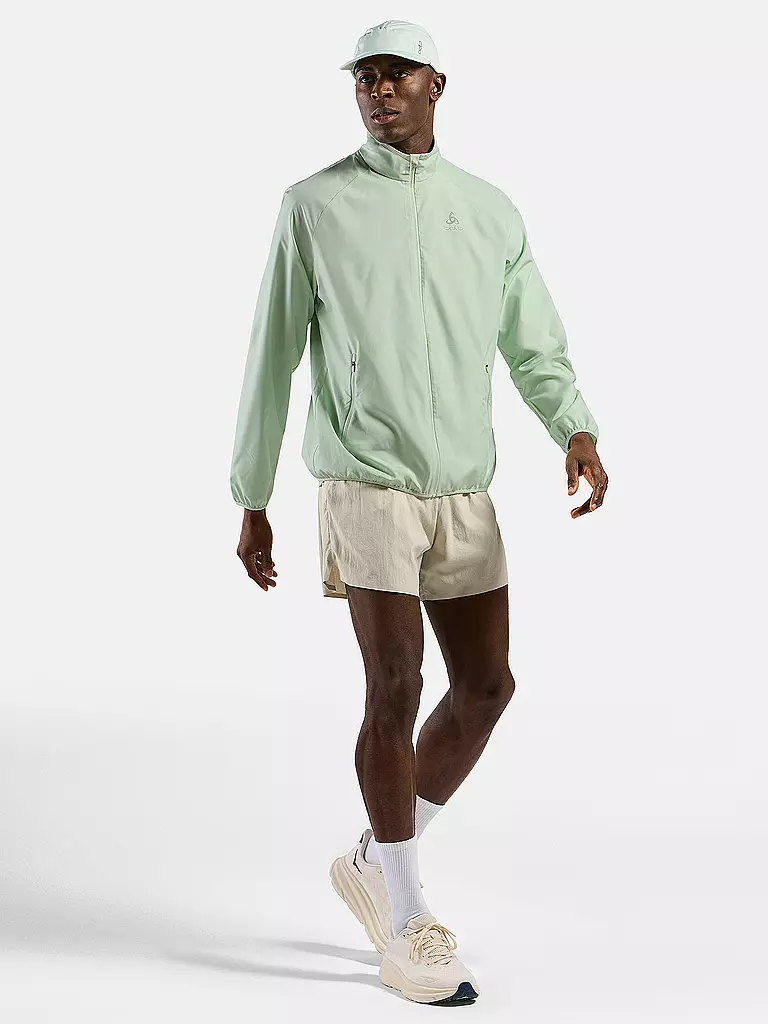 ODLO | Giacca da running da uomo Essential Light | Verde chiaro