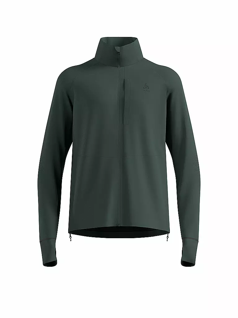 ODLO | Giacca da running da uomo Zeroweight Pro Warm Reflective | Verde scuro