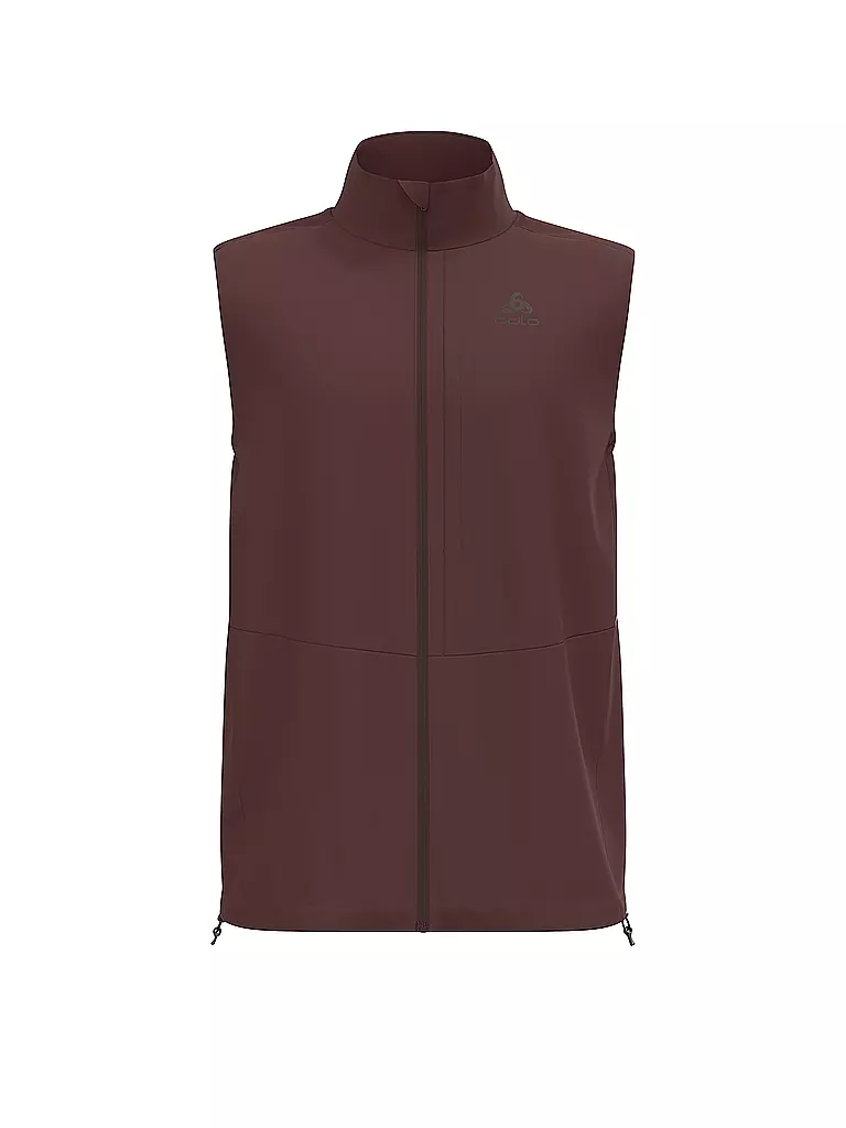 ODLO | Giacca da running softshell Zeroweight Warm da uomo | Rosso scuro