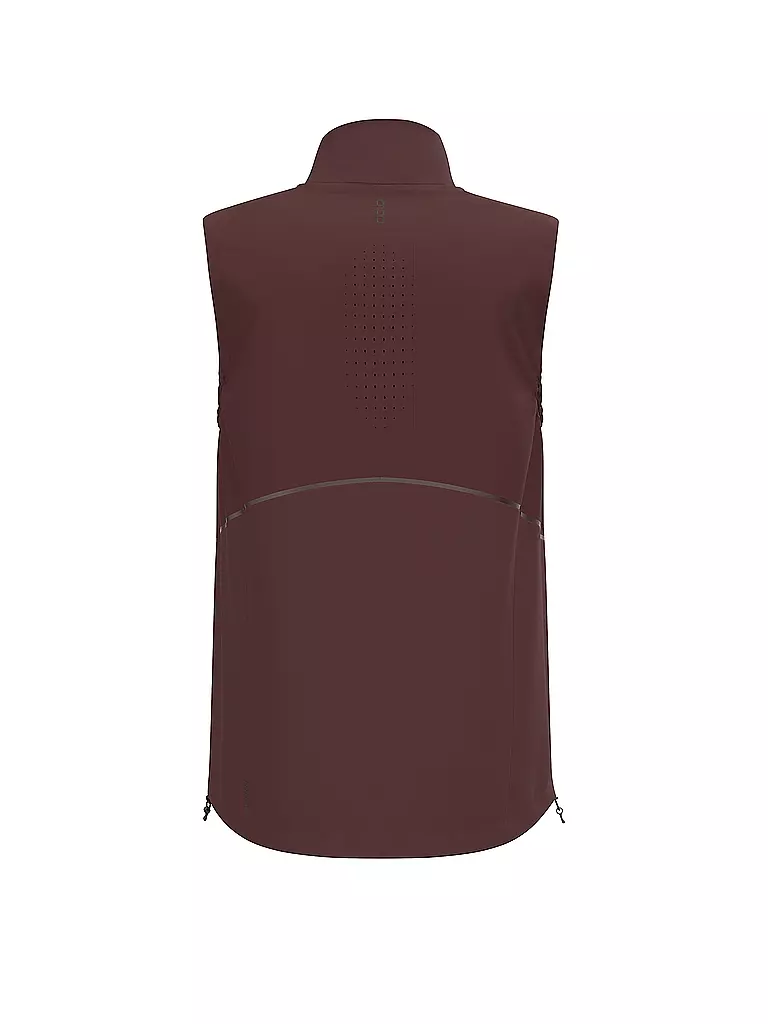 ODLO | Giacca da running softshell Zeroweight Warm da uomo | Rosso scuro