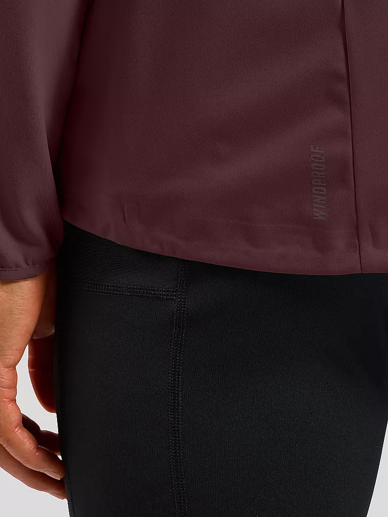 ODLO | Giacca da running softshell Zeroweight Warm da uomo | Rosso scuro