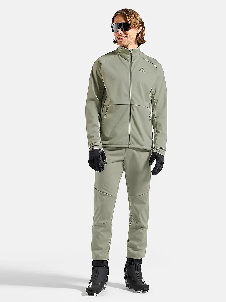 ODLO | Giacca da sci di fondo da uomo Essential Warm | Oliva