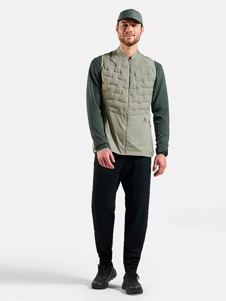ODLO | Gilet da running da uomo Zeroweight Insulator | Oliva