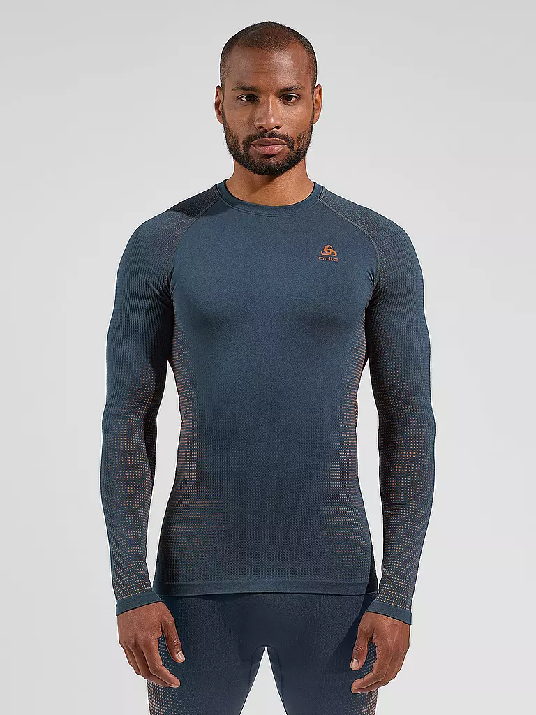 ODLO | Herren Funktionsshirt WARM ECO Baselayer | Blu scuro