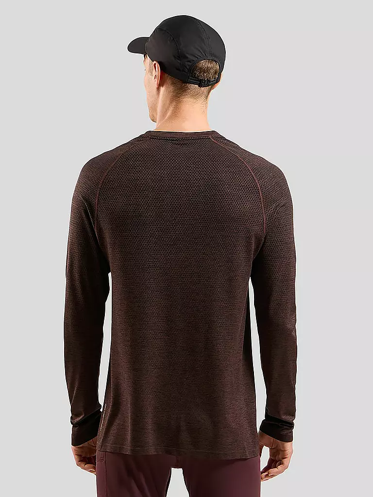 ODLO | Herren Laufshirt Essentials Seamless | Rosso scuro