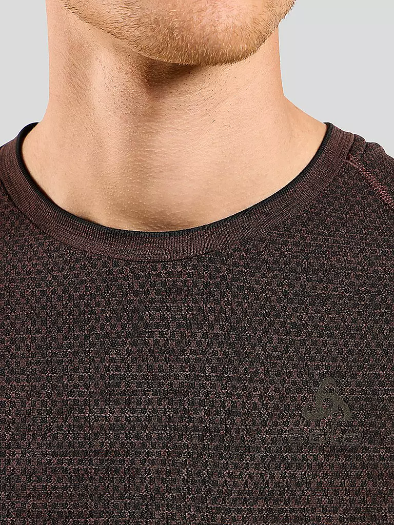 ODLO | Herren Laufshirt Essentials Seamless | Rosso scuro