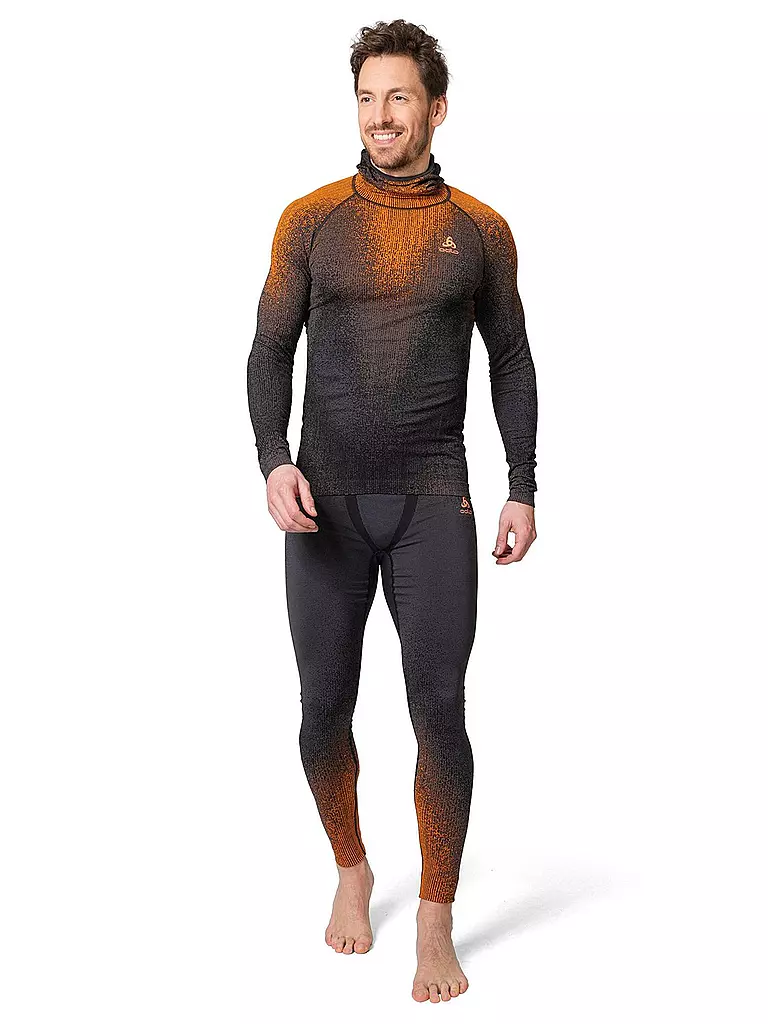 ODLO | Herren Unterziehtight Blackcomb  | Arancione