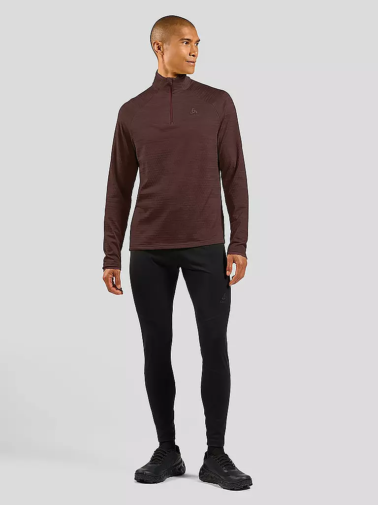 ODLO | Intimo da sci da uomo Millennium Element 1/2 Zip | Marrone