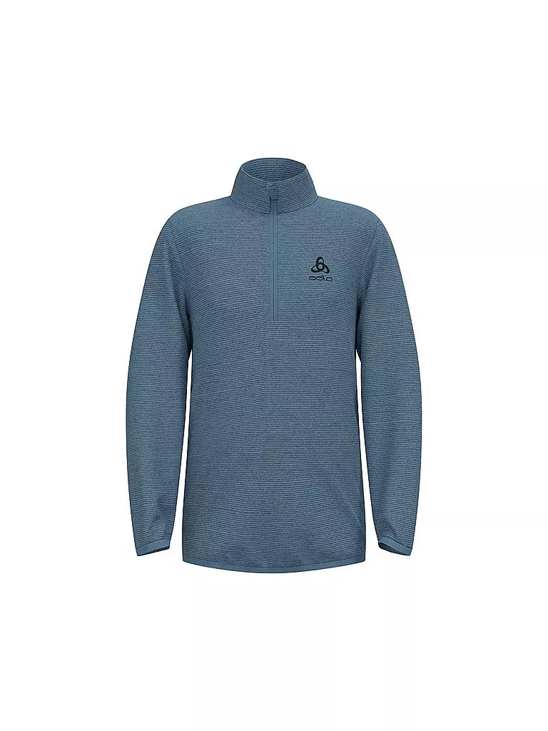 ODLO | Kinder Unterzieh Zipshirt Roy Kids Stripe | Blu