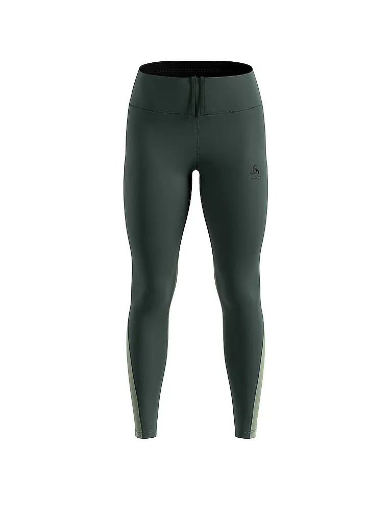 ODLO | Lauftight termici Essential da donna | Verde scuro