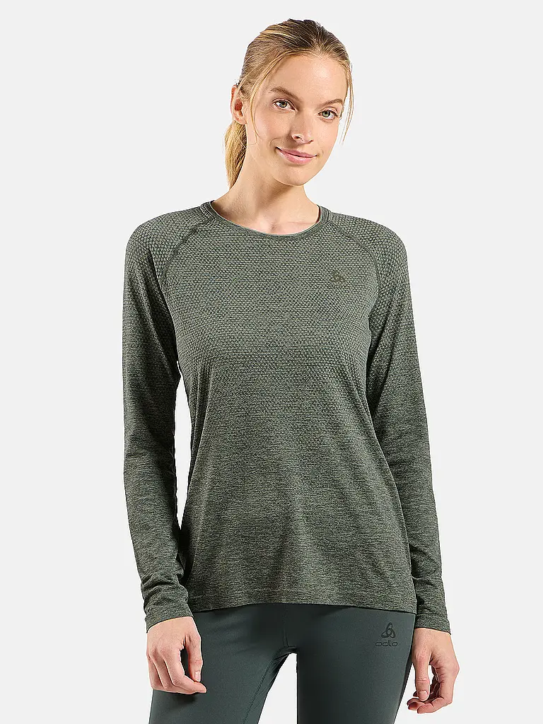 ODLO | Maglia da running da donna Essentials Seamless | Oliva