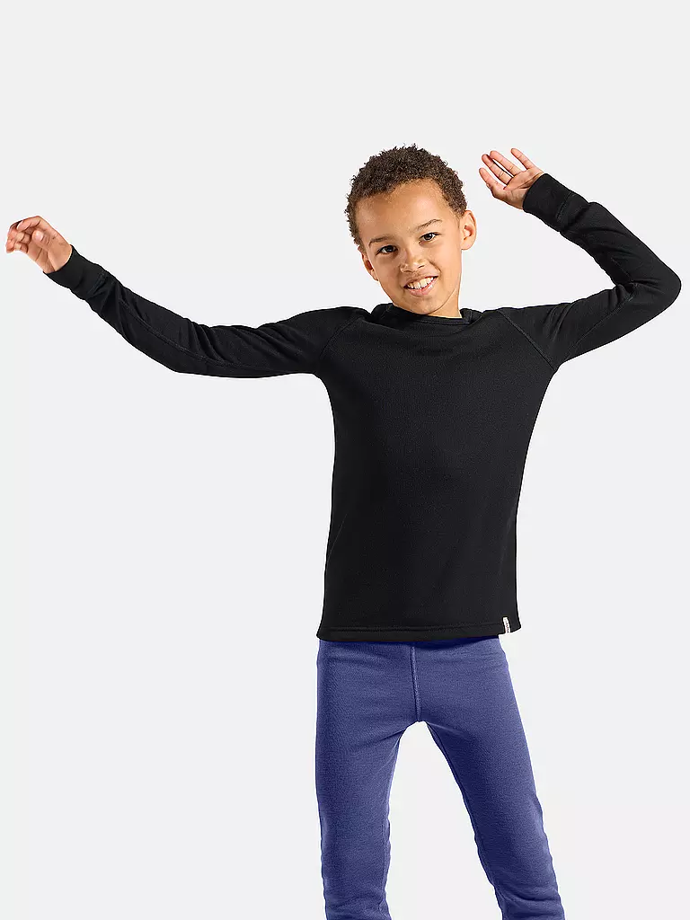 ODLO | Maglia intima da bambino Active Warm | Nero
