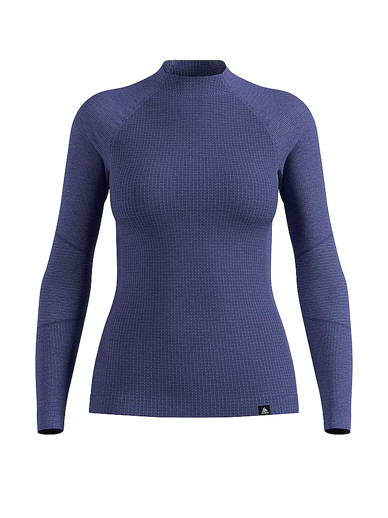 ODLO | Maglia intima da donna Natural Merino 260 1/2 Zip | Blu
