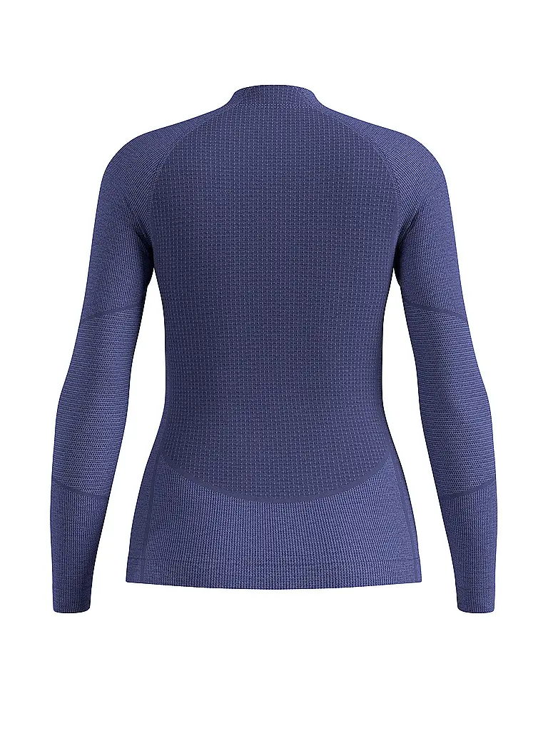 ODLO | Maglia intima da donna Natural Merino 260 1/2 Zip | Blu