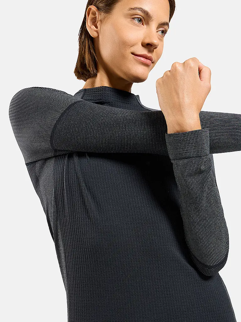 ODLO | Maglia intima da donna Natural Merino 260 con mezza zip |