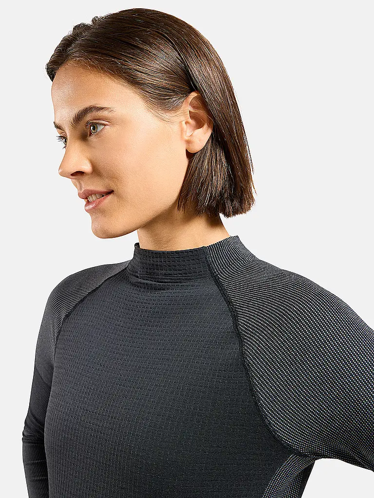 ODLO | Maglia intima da donna Natural Merino 260 con mezza zip |