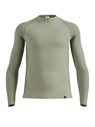 ODLO | Maglia intima da uomo Natural Merino 260 con mezza zip | Grigio chiaro