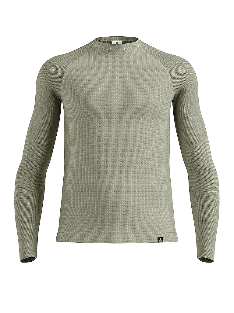 ODLO | Maglia intima da uomo Natural Merino 260 1/2 Zip | Grigio chiaro