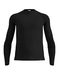 ODLO | Maglia intima da uomo Natural Merino 260 con mezza zip | Nero