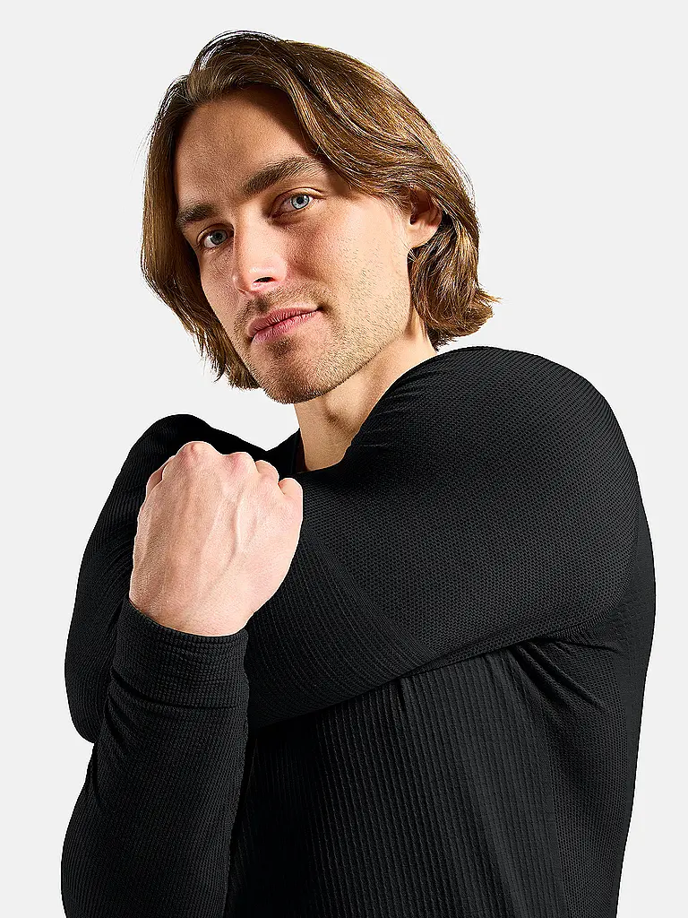 ODLO | Maglia intima da uomo Natural Merino 260 con mezza zip |