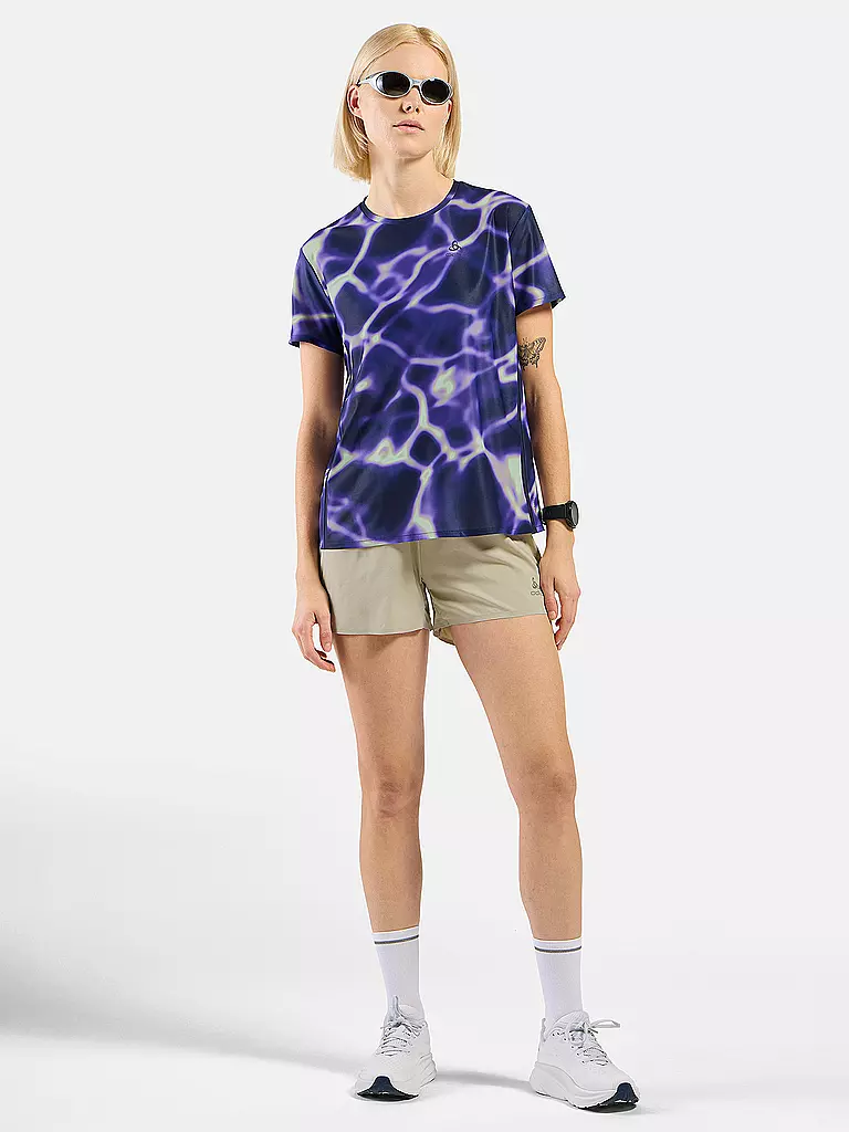ODLO | Maglietta da running da donna Zeroweight Chill-Tec Print | Lilla