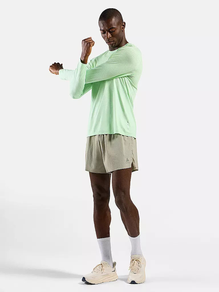 ODLO | Maglietta da running da uomo Essentials Seamless | Verde chiaro