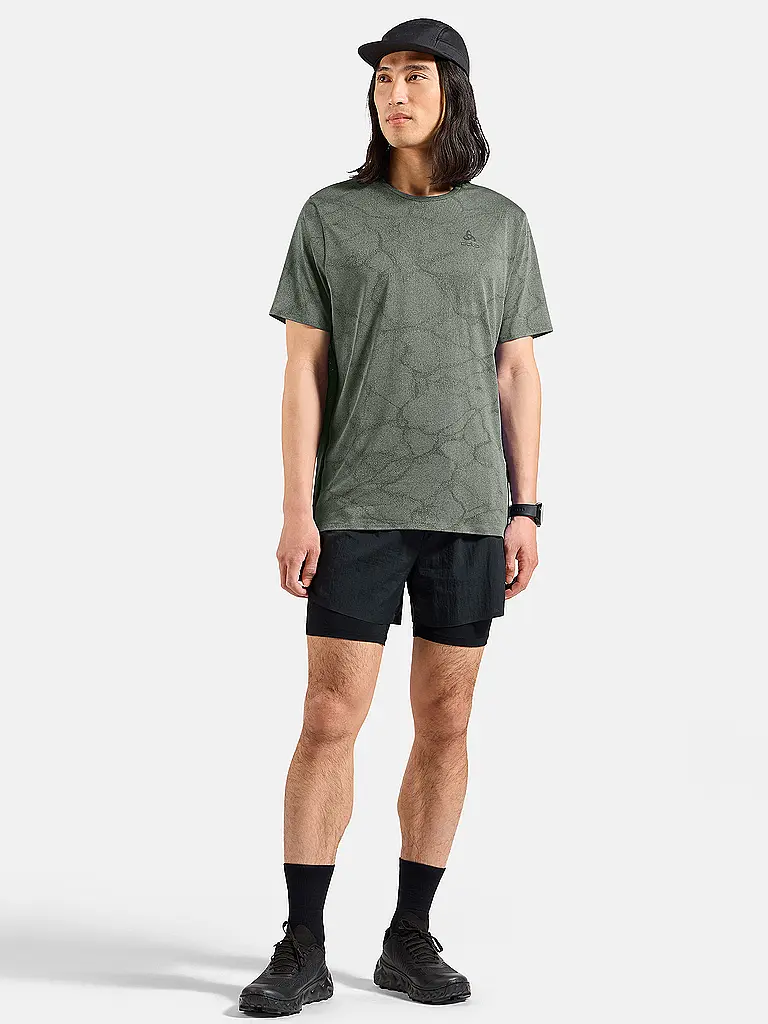 ODLO | Maglietta da running da uomo Zeroweight Engineered Chill-Tec | Oliva