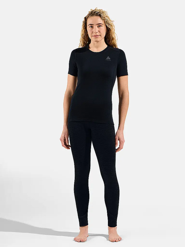 ODLO | Maglietta intima da donna Natural Merino 200 | Nero