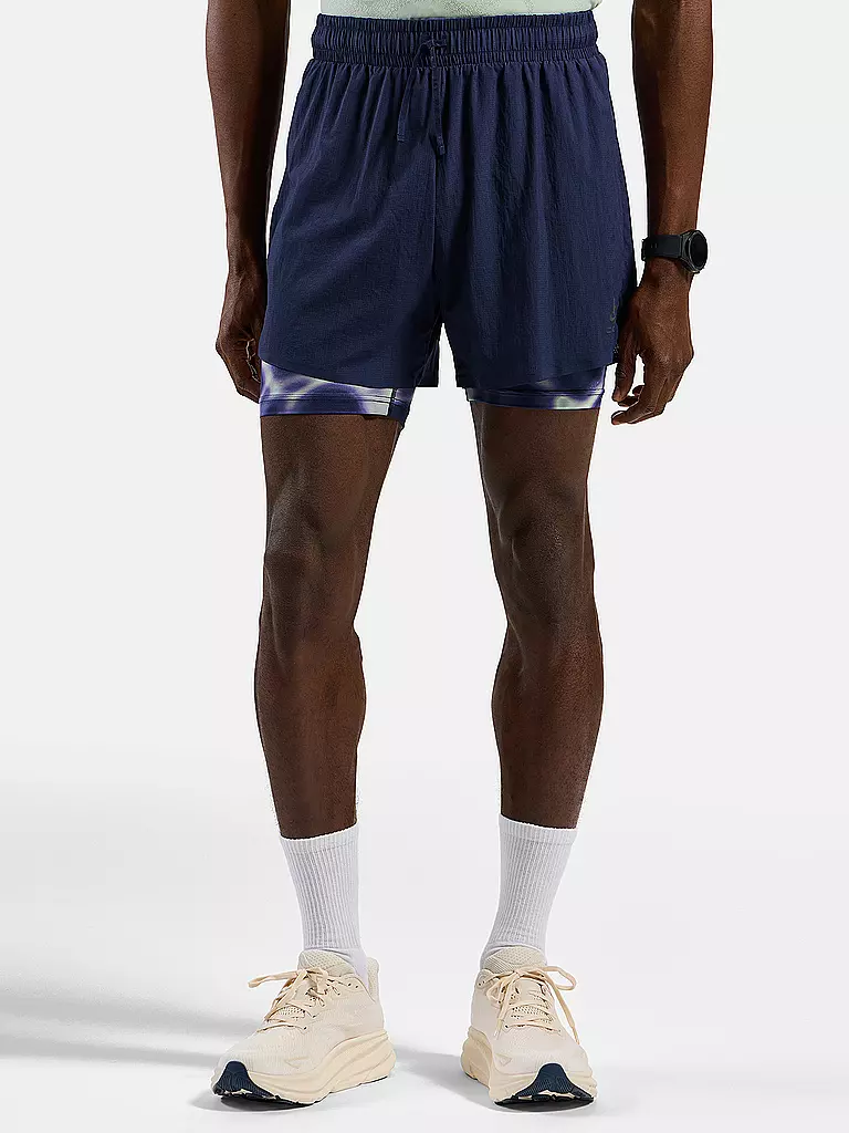 ODLO | Pantaloncini da running da uomo Zeroweight Print 5 pollici |