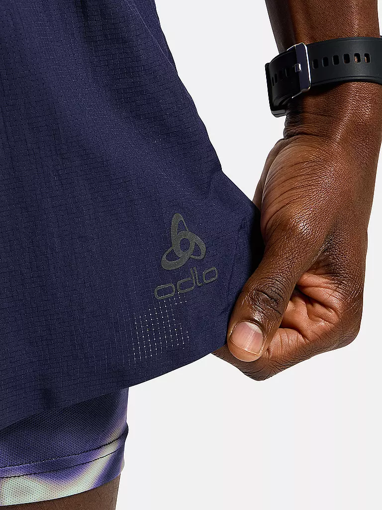 ODLO | Pantaloncini da running da uomo Zeroweight Print 5 pollici |