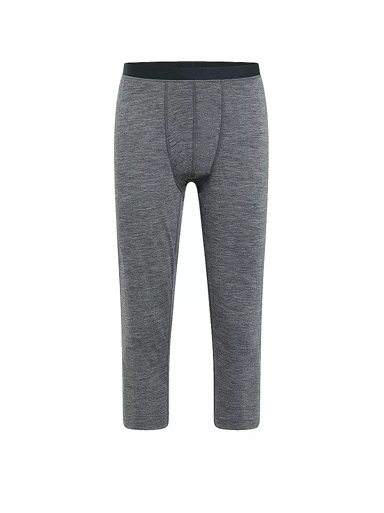 ODLO | Pantalone intimo da uomo Merino 200 3/4 | Grigio chiaro