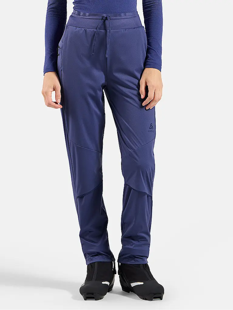 ODLO | Pantaloni da sci di fondo da donna Zeroweight Pro antivento e caldi | Lilla