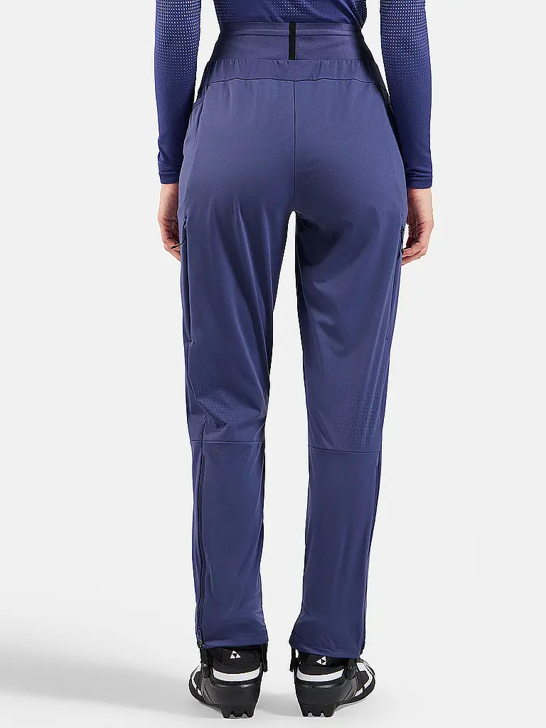 ODLO | Pantaloni da sci di fondo da donna Zeroweight Pro antivento e caldi | Lilla