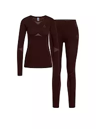 ODLO | Set di biancheria intima funzionale da donna Performance Fundamentals | Marrone