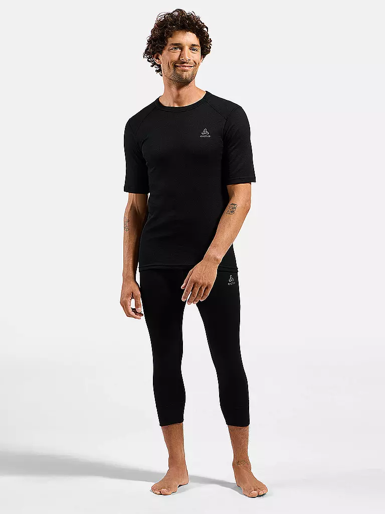 ODLO | T-shirt da uomo Active Warm Eco girocollo | Nero
