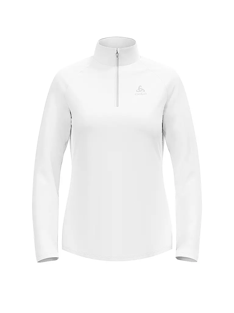 ODLO | Zipshirt intimo da donna Besso Mid Layer | Bianco
