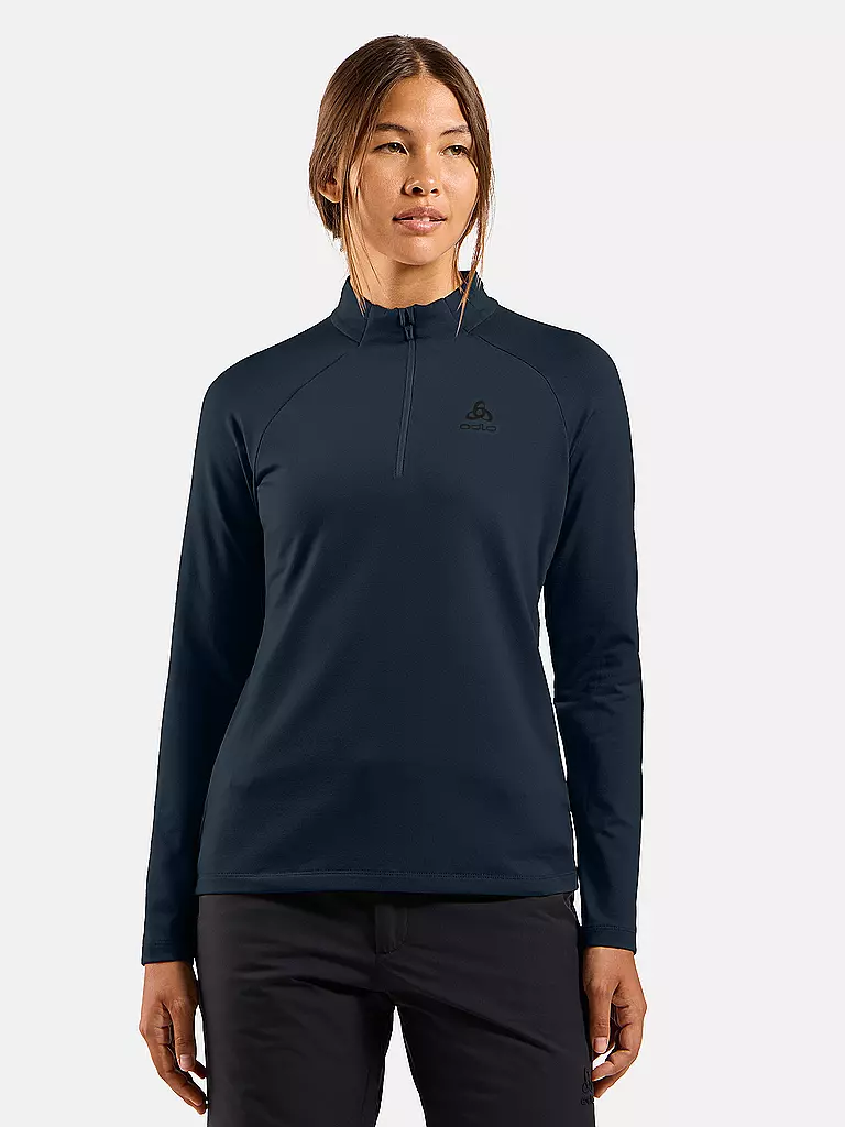 ODLO | Zipshirt intimo da donna Essential Light | Blu scuro