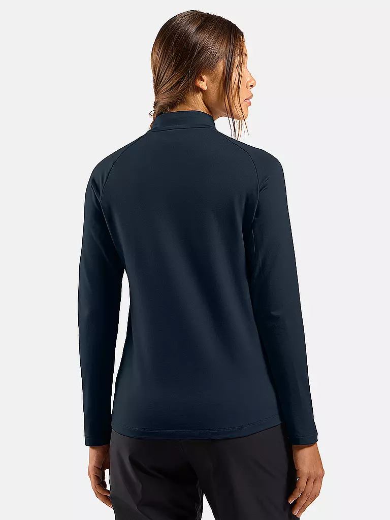 ODLO | Zipshirt intimo da donna Essential Light | Blu scuro